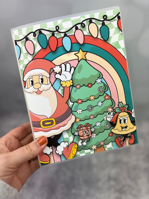 Retro Christmas Album |Sticker Book: 2 Size Options|